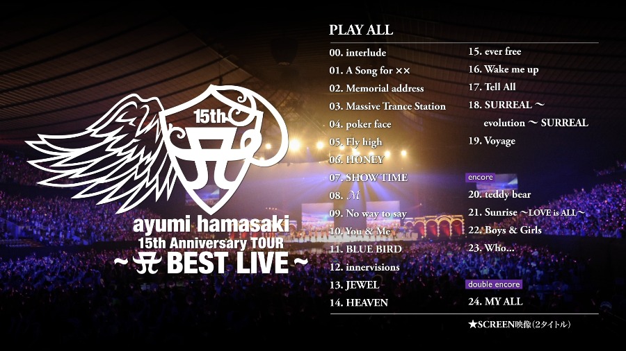 滨崎步 (Ayumi Hamasaki 浜崎あゆみ) – 15th Anniversary TOUR～A BEST LIVE～(2013) 1080P蓝光原盘 [BDMV 40.3G]Blu-ray、日本演唱会、蓝光演唱会2