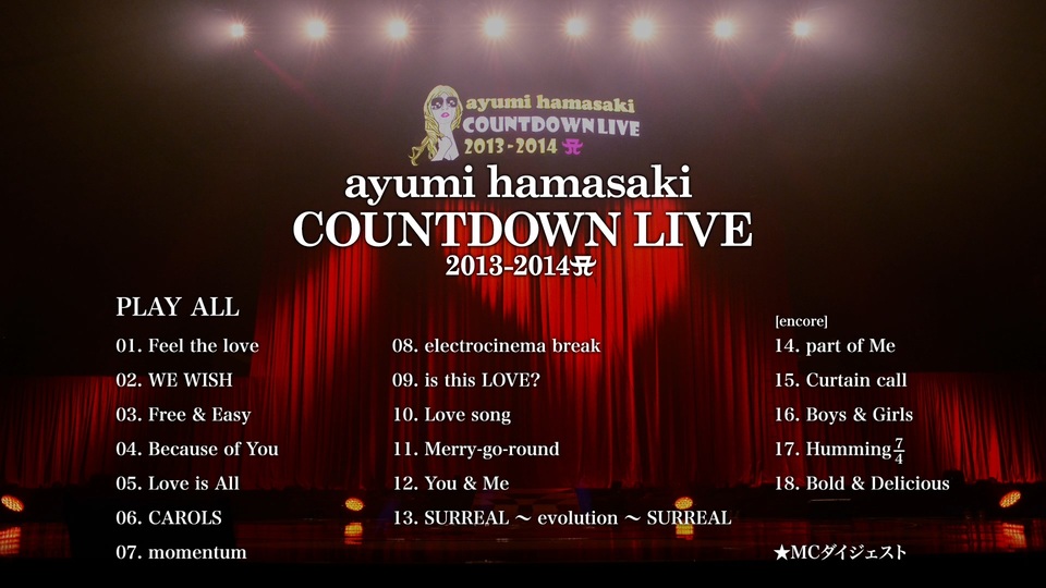 滨崎步 (Ayumi Hamasaki 浜崎あゆみ) – COUNTDOWN LIVE 2013-2014 A (2014) 1080P蓝光原盘 [BDMV 35.6G]Blu-ray、日本演唱会、蓝光演唱会2