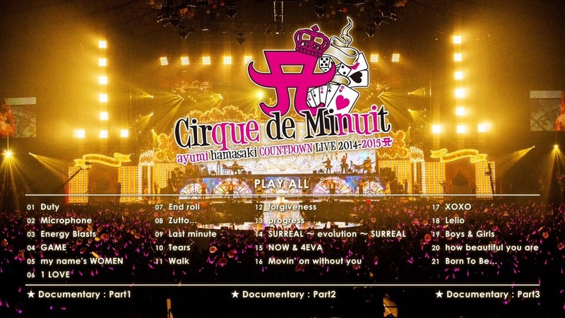 滨崎步 (Ayumi Hamasaki 浜崎あゆみ) – COUNTDOWN LIVE 2014-2015 Cirque de Minuit (2015) 1080P蓝光原盘 [BDMV 39.9G]Blu-ray、日本演唱会、蓝光演唱会2