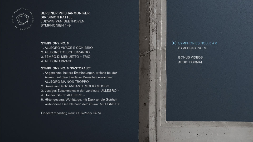 西蒙拉特与柏林爱乐 贝多芬交响曲全集 Simon Rattle & Berliner Philharmoniker – Beethoven Symphonies 1-9 (2016) 1080P蓝光原盘 [2BD BDMV 87.6G]Blu-ray、古典音乐会、蓝光演唱会18