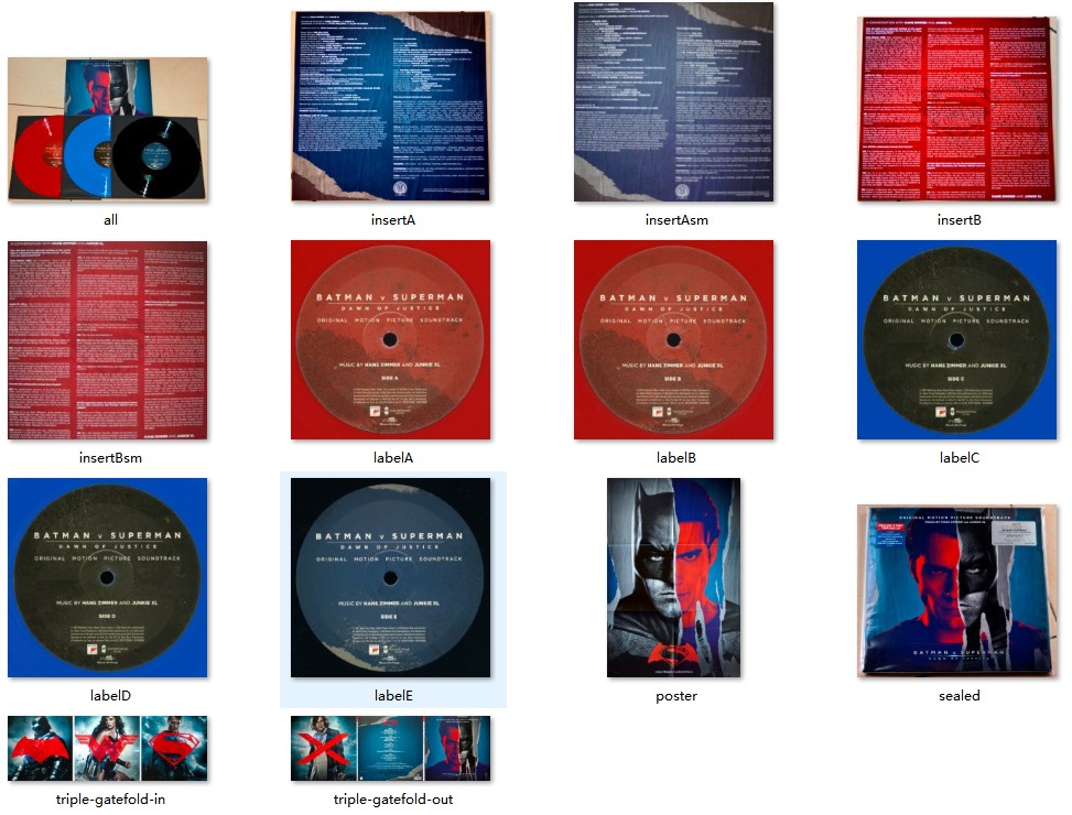 Hans Zimmer & Junkie XL – Batman V Superman Dawn Of Justice (2016) [黑胶] [FLAC 24bit／96kHz]Vinyl、电影原声、高解析音频2