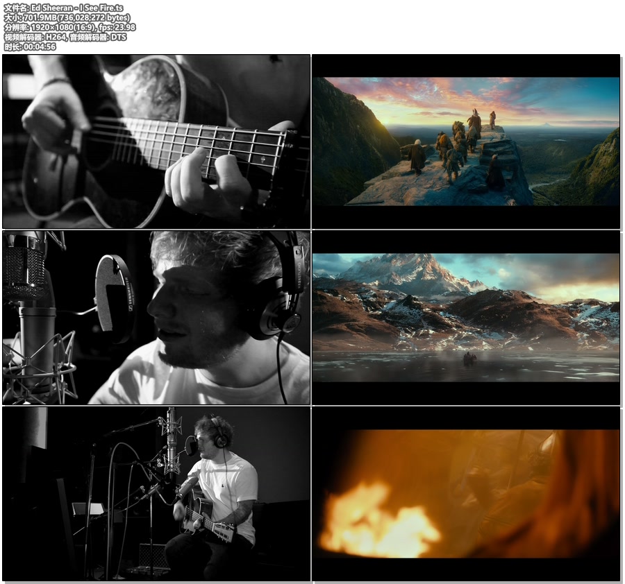 Ed Sheeran – I See Fire (官方MV) [1080P 702M]Master、欧美MV、高清MV2
