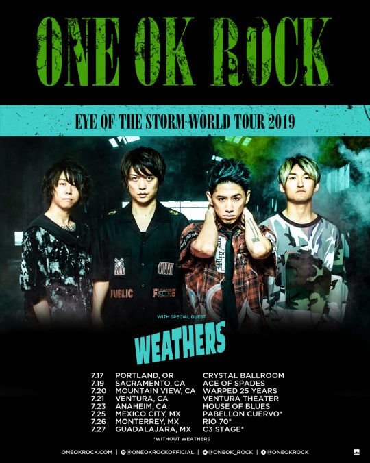 ONE OK ROCK – Eye of the Storm JAPAN TOUR (2020) [WOWOW] 1080P-HDTV [TS 14.3G]HDTV、HDTV、摇滚演唱会、日本演唱会、蓝光演唱会
