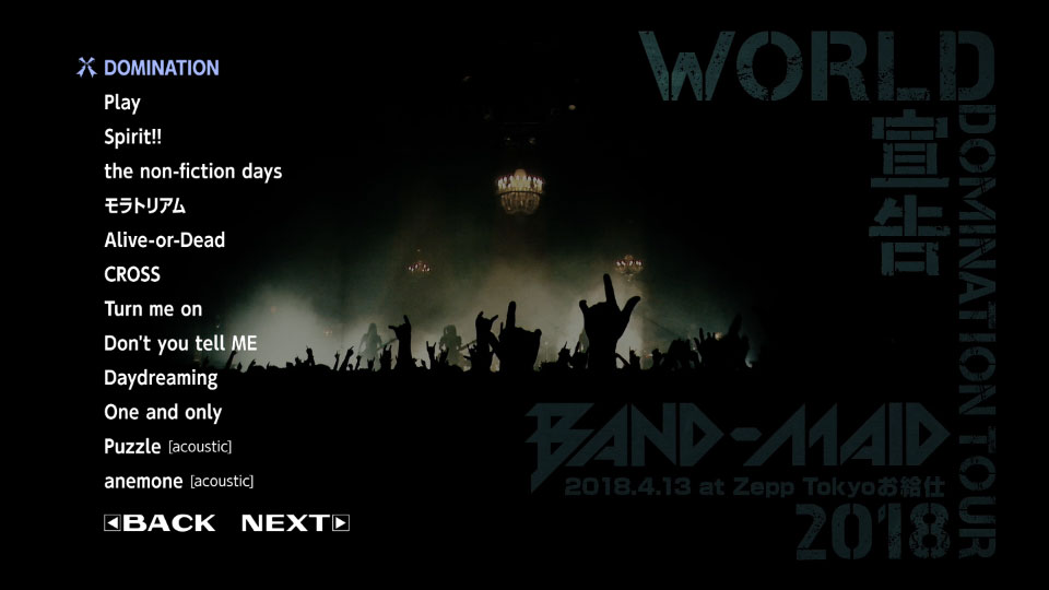 BAND-MAID – WORLD DOMINATION TOUR 2018「宣告」at Zepp Tokyo