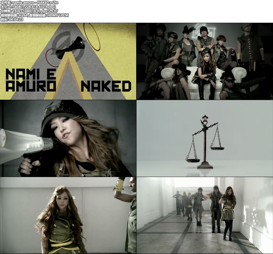 [BR] 安室奈美惠 namie amuro – NAKED (官方MV) [1080P 1.14G]Master、日本MV、高清MV2