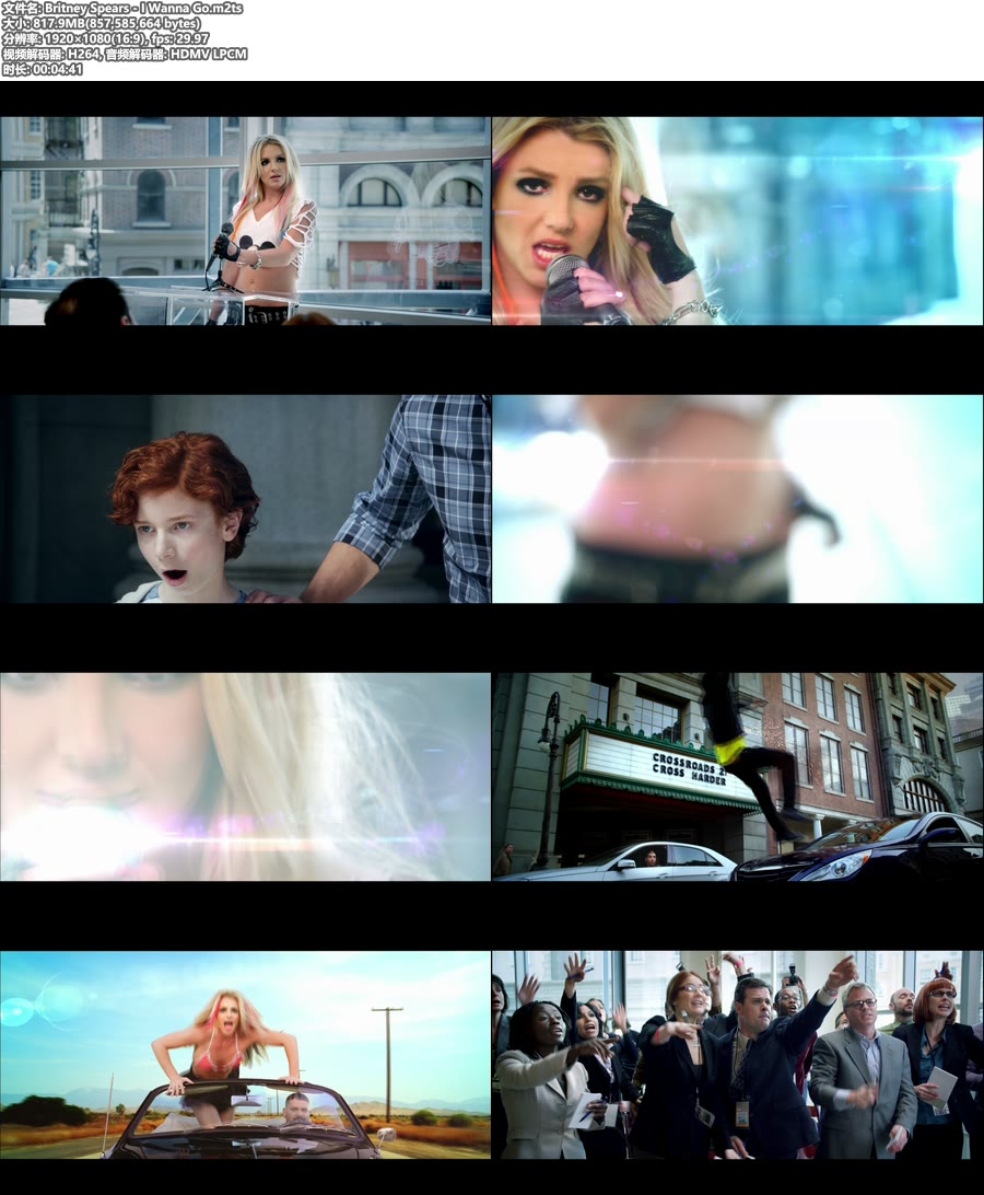 [BR] Britney Spears 布兰妮 – I Wanna Go (官方MV) [1080P 818M]Master、欧美MV、高清MV2
