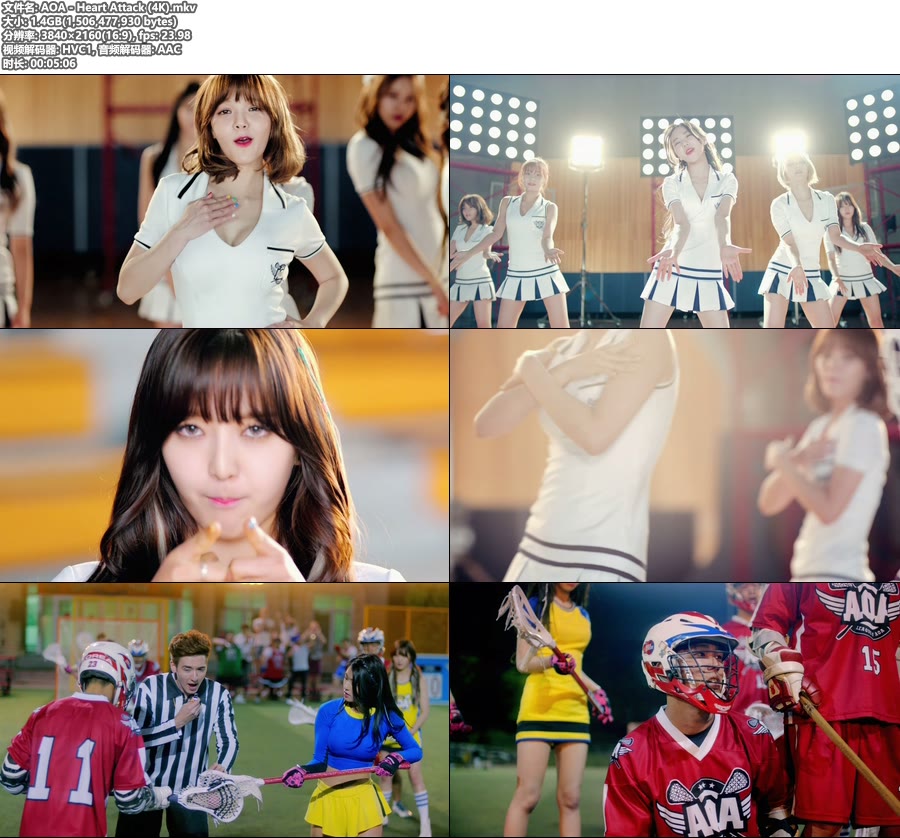 [4K] AOA – Heart Attack (官方MV) [2160P 1.4G]4K MV、韩国MV、高清MV2