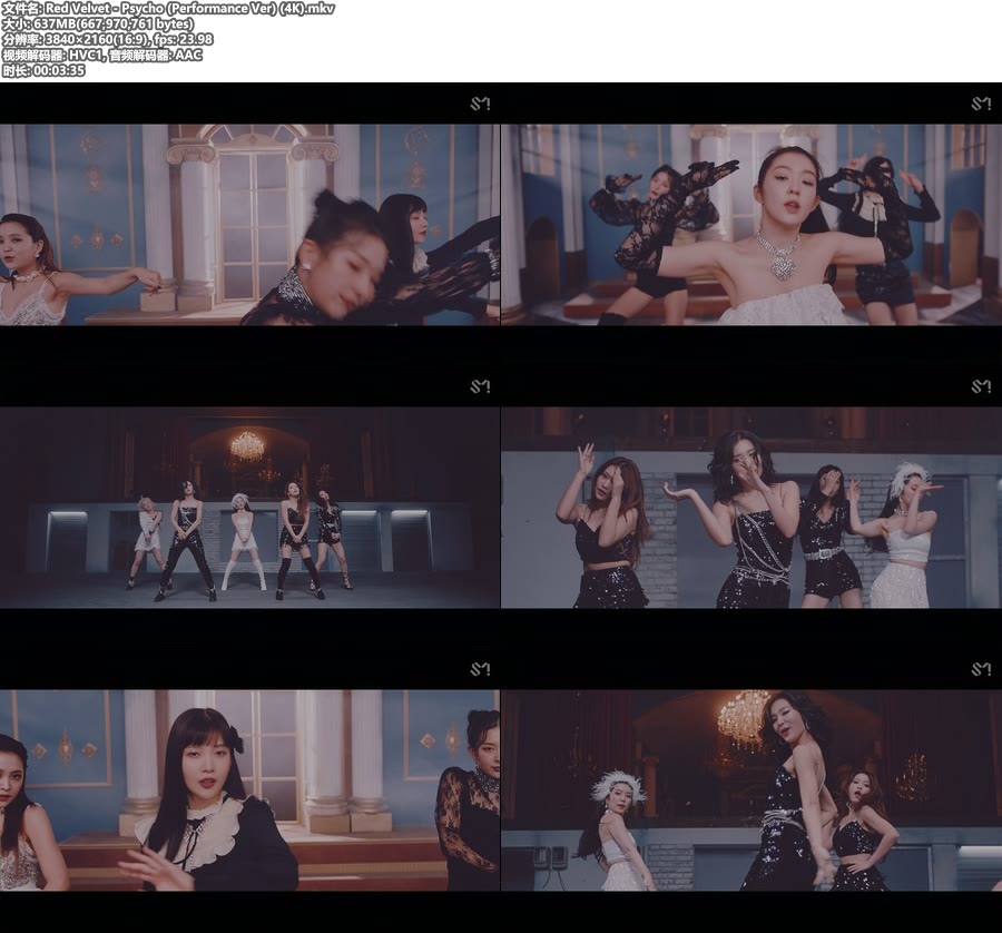 [4K] Red Velvet – Psycho (Performance Ver) [2160P 637M]4K MV、韩国MV、高清MV2