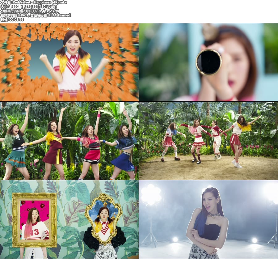 [4K] Red Velvet – Happiness (官方MV) [2160P 1.19G]4K MV、韩国MV、高清MV2