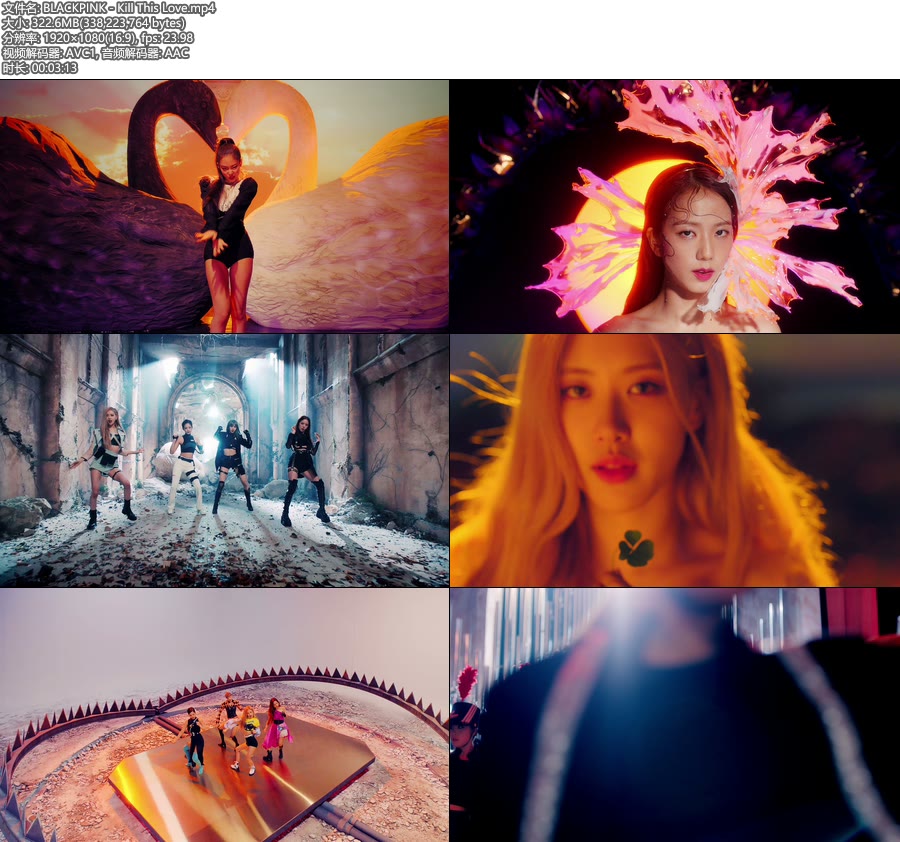 BLACKPINK – Kill This Love (官方MV) [1080P 322M]WEB、韩国MV、高清MV2