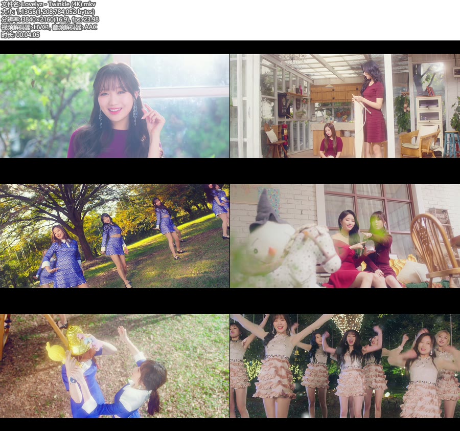 [4K] Lovelyz – Twinkle (官方MV) [2160P 1.13G]4K MV、韩国MV、高清MV2