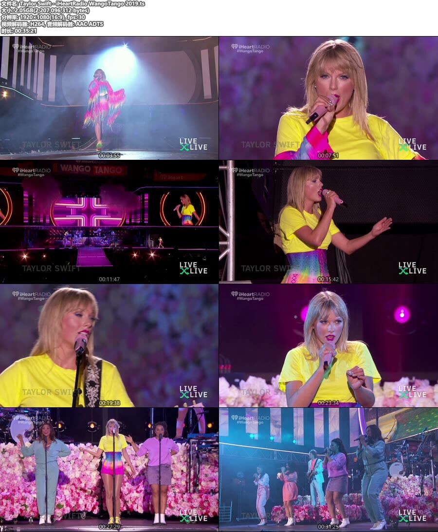 Taylor Swift – iHeartRadio Wango Tango [1080P 2.05G]HDTV、欧美现场、高清MV2