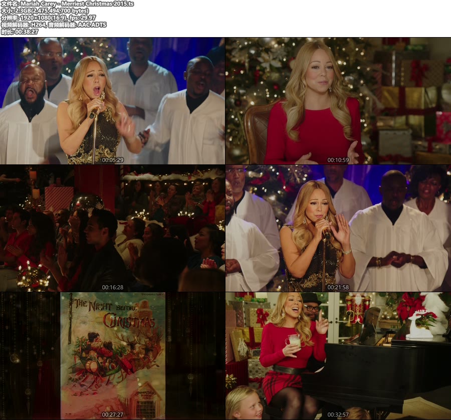 Mariah Carey – Merriest Christmas 2015 [1080P 2.3G]HDTV、欧美现场、高清MV2