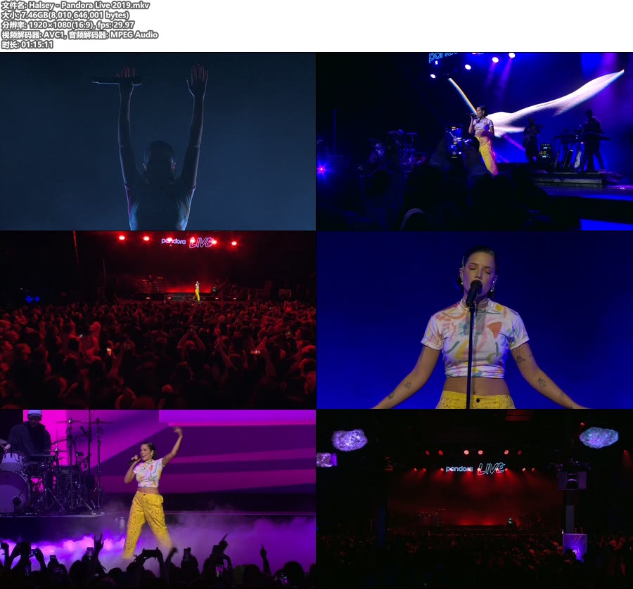Halsey – Pandora Live 2019 [HDTV 1080P 7.46G]HDTV、欧美现场、高清MV2