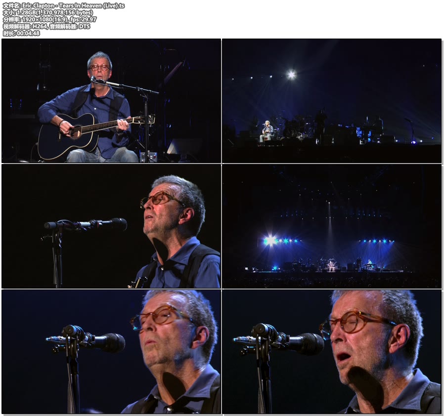 Eric Clapton – Tears In Heaven (Live) [Blu-ray Cut 1080P 1.28G]BDRip、欧美现场、高清MV2