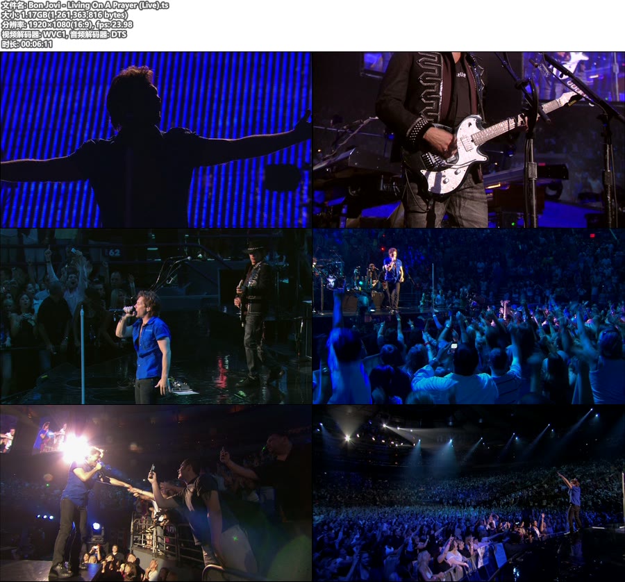 Bon Jovi – Living On A Prayer (Live) [Blu-ray Cut 1080P 1.17G]BDRip、欧美现场、高清MV2