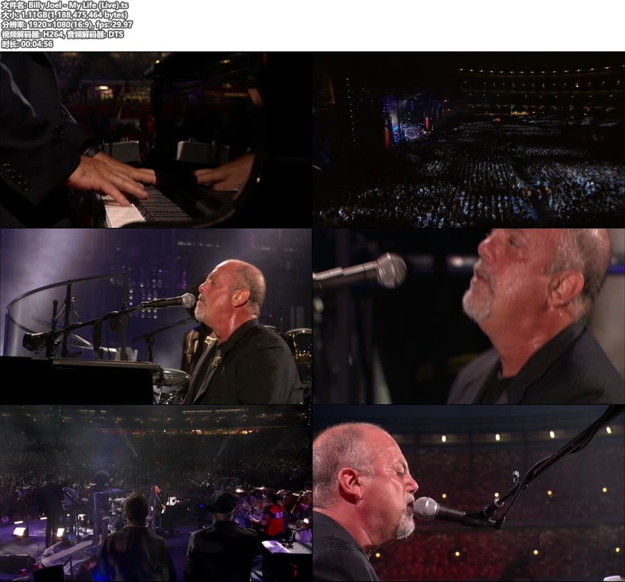 Billy Joel – My Life (Live) [Blu-ray Cut 1080P 1.11G]BDRip、欧美现场、高清MV2