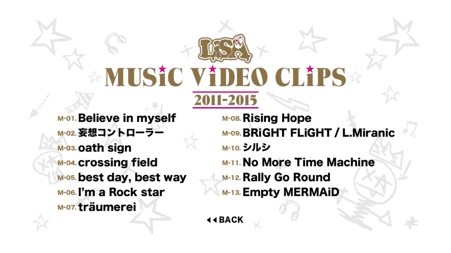 LiSA 织部里沙 – MUSiC ViDEO CLiPS 2011-2015 (MV集+演唱会) 1080P蓝光原盘 [BDMV 50.5G]Blu-ray、日本演唱会、蓝光演唱会2