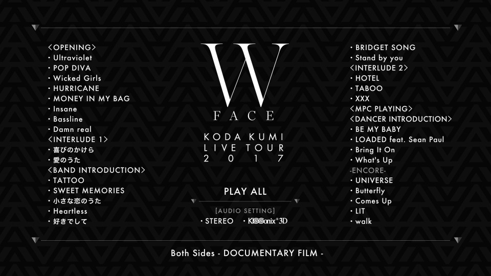 幸田来未 (Koda Kumi 倖田來未) – LIVE TOUR 2016 ~W FACE~ (2016) 1080P蓝光原盘 [BDISO 37.9G]Blu-ray、日本演唱会、蓝光演唱会2
