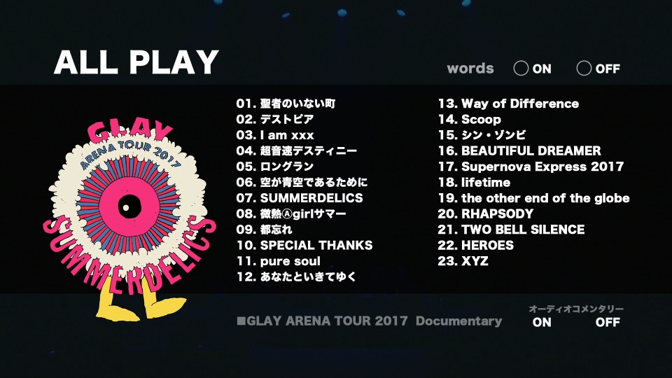 GLAY – ARENA TOUR 2017 ~SUMMERDELICS~ in SAITAMA SUPER ARENA 崎玉演唱会 (2017) 1080P蓝光原盘 [2BD BDISO 86.6G]Blu-ray、Blu-ray、摇滚演唱会、日本演唱会、蓝光演唱会10