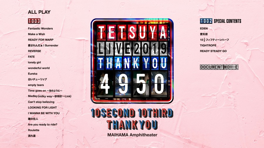 TETSUYA – TETSUYA LIVE 2019 THANK YOU 4950 (2020) 1080P蓝光原盘 [BDISO 42.4G]Blu-ray、日本演唱会、蓝光演唱会2