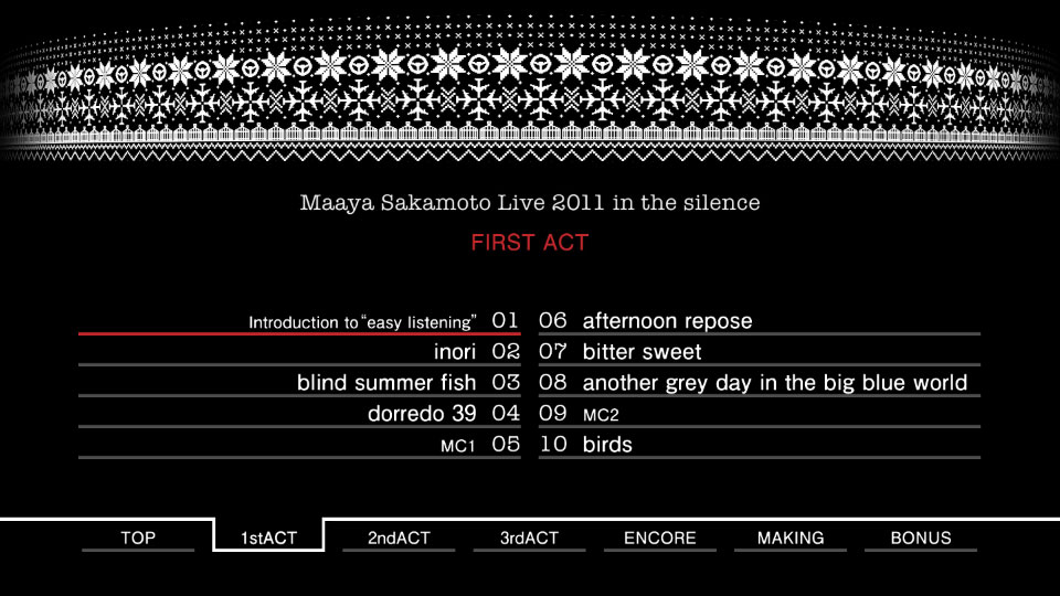 坂本真绫 Maaya Sakamoto – Live 2011 in the Silence 演唱会 (2012) 1080P蓝光原盘 [BDMV 42.3G]Blu-ray、日本演唱会、蓝光演唱会12