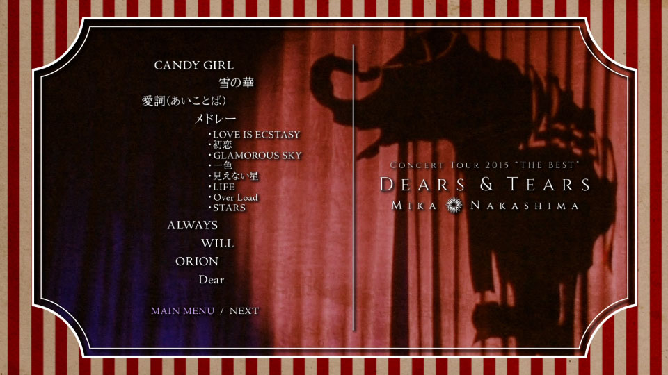 中島美嘉 – MIKA NAKASHIMA CONCERT TOUR 2015“THE BEST”DEARS & TEARS (2015) (2015) 1080P蓝光原盘 [BDISO 38.1G]Blu-ray、日本演唱会、蓝光演唱会12