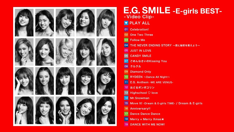 E-girls – E.G. SMILE -E-girls BEST- MV集+演唱会 (2016) 1080P蓝光原盘 [3BD BDISO 88.1G]Blu-ray、日本演唱会、蓝光演唱会2