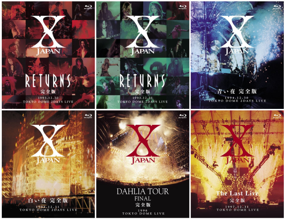 X JAPAN – X JAPAN Blu-ray Box 伝説のライブが (2013) 1080P蓝光原盘 [6BD BDISO 211.5G]Blu-ray、Blu-ray、摇滚演唱会、日本演唱会、蓝光演唱会4