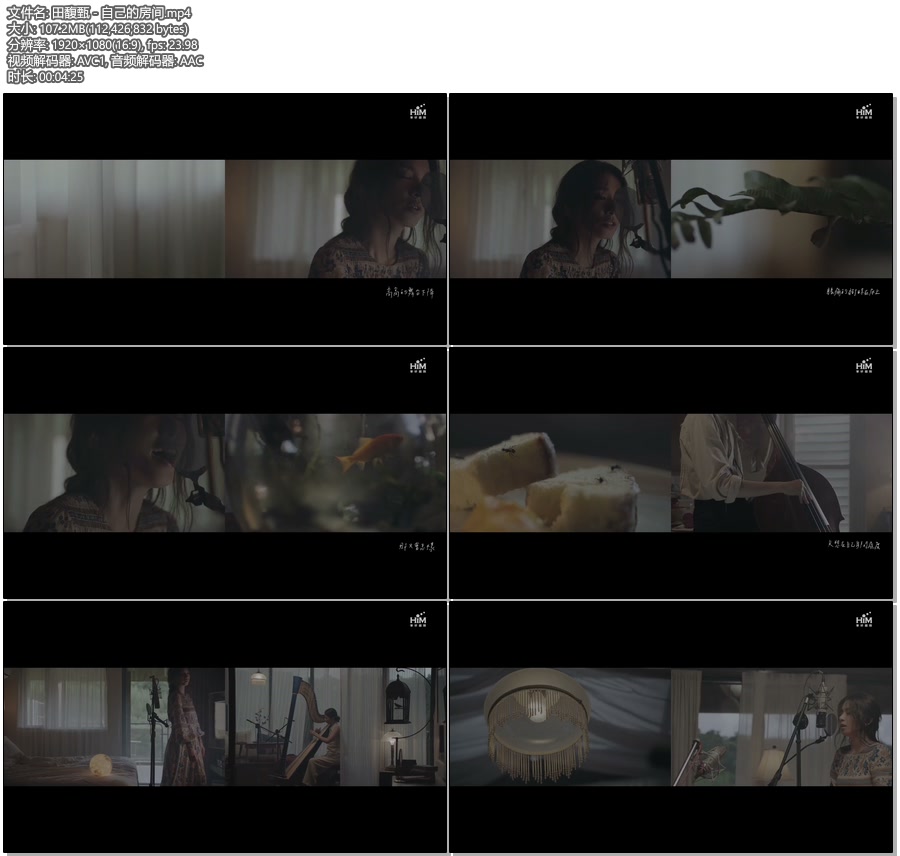田馥甄 – 自己的房间 (官方MV) [1080P 107M]WEB、华语MV、高清MV2