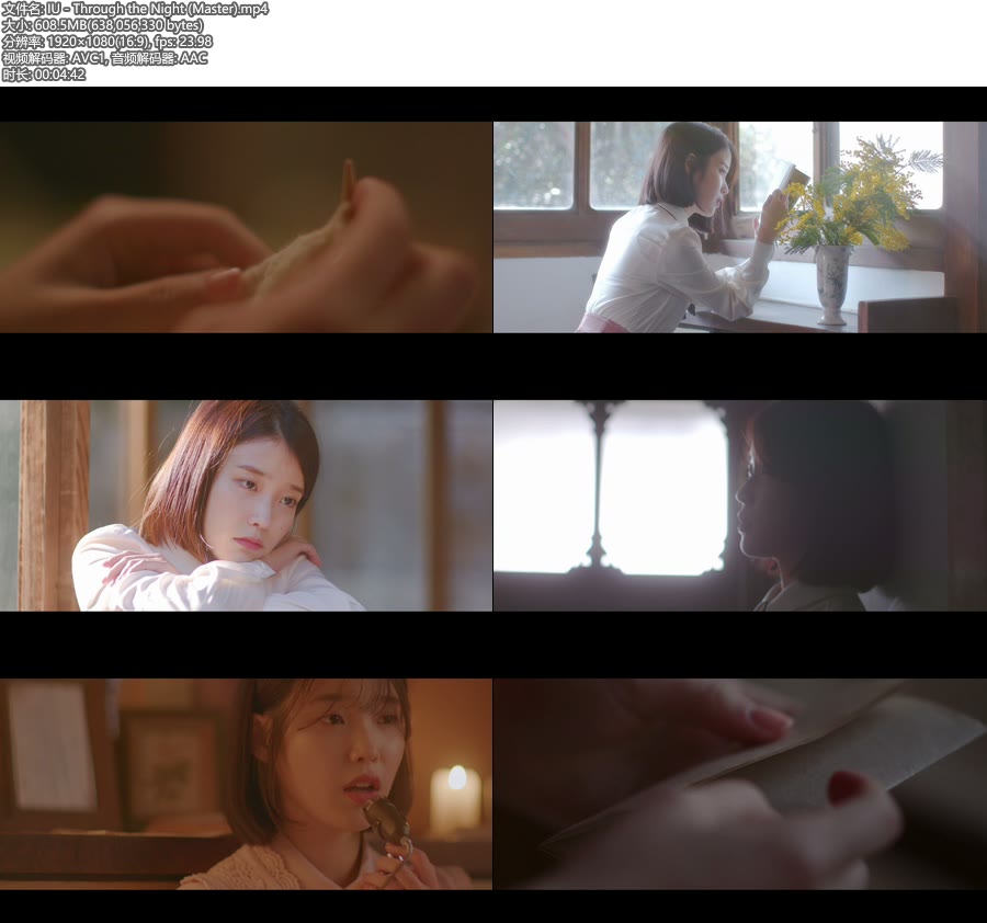 IU – Through the Night (官方MV) [Master] [1080P 608M]Master、韩国MV、高清MV2