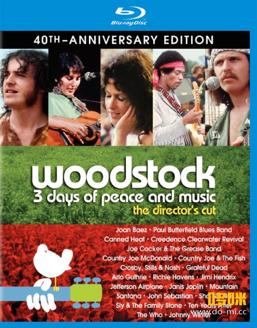 纪录片 : 伍德斯托克1969 Woodstock : 3 Days of Peace & Love [40周年特别纪念版] 1080P蓝光原盘 [3BD BDMV 85.6G]