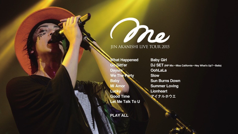 赤西仁 – JIN AKANISHI LIVE TOUR 2015 ~Me~ (2015) 1080P蓝光原盘 [BDISO 19.3G]Blu-ray、日本演唱会、蓝光演唱会2