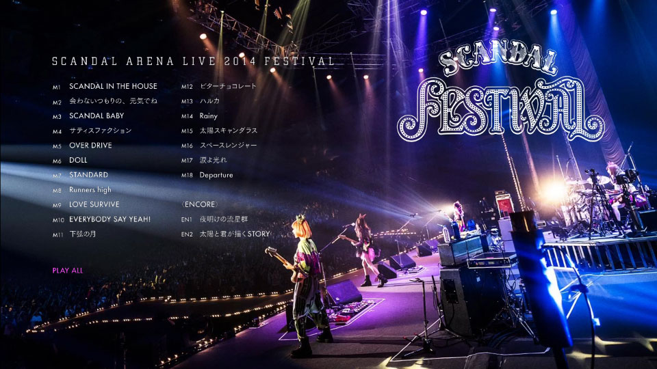 SCANDAL 史坎朵 – SCANDAL ARENA LIVE 2014「FESTIVAL」(2015) 1080P蓝光原盘 [BDISO 21.8G]Blu-ray、日本演唱会、蓝光演唱会18