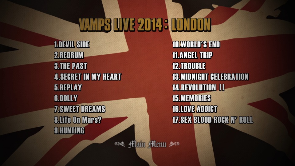 VAMPS (HYDE, 彩虹乐队) – VAMPS LIVE 2014 LONDON [通常盤B] (2014) 1080P蓝光原盘 [BDISO 42.4G]Blu-ray、Blu-ray、摇滚演唱会、日本演唱会、蓝光演唱会12