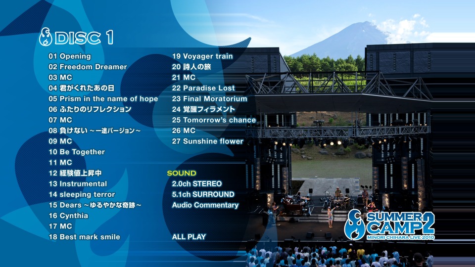 茅原実里 Minori Chihara – SUMMER CAMP2 LIVE 2010 (2011) 1080P蓝光原盘 [2BD BDISO 61.9G]Blu-ray、日本演唱会、蓝光演唱会12