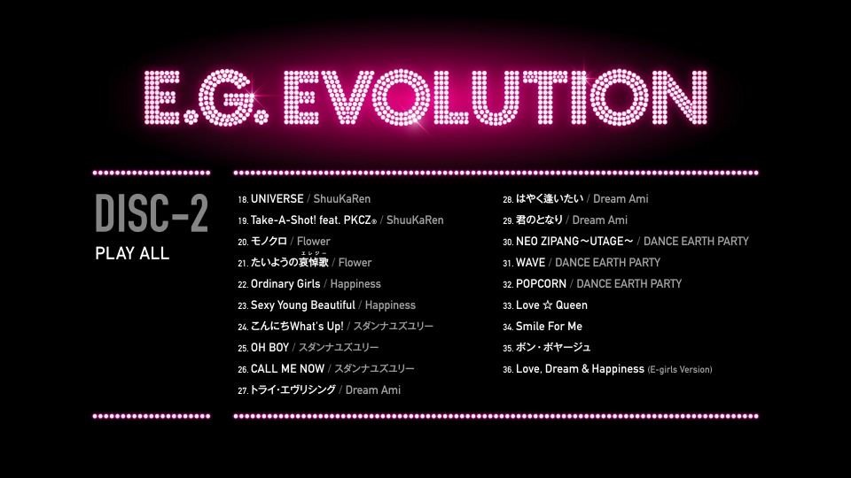 E-girls – E-girls LIVE 2017 E.G.EVOLUTION (2017) 1080P蓝光原盘 [3BD BDISO 61.9G]Blu-ray、日本演唱会、蓝光演唱会18