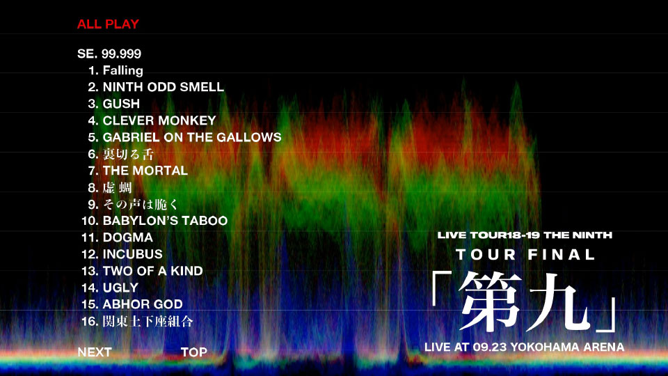 LIVE TOUR18-19 THE NINTH / FINAL「第九」LIVE AT 09.23 YOKOHAMA ARENA(Blu-ray)(通常盤) NEW LIVE Blu-ray＆DVD LIVE TOUR18-19 THE NINTH / FINAL 第九
