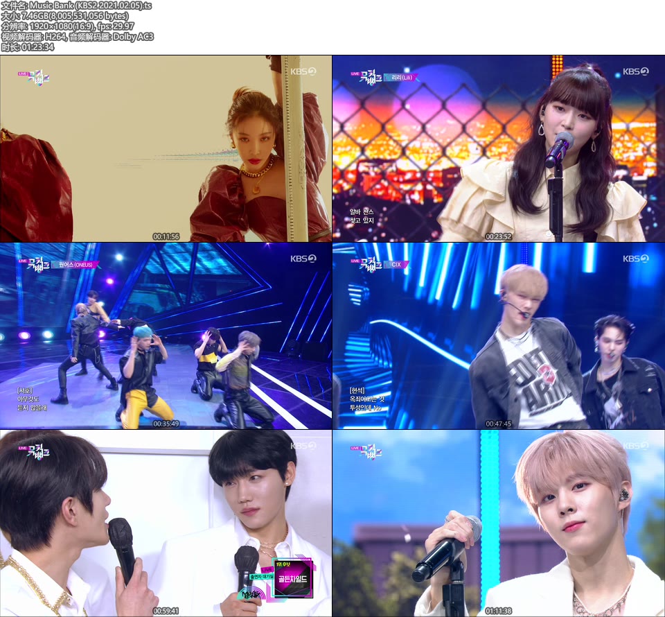 Music Bank (KBS2 2021.02.05) [HDTV 7.46G]HDTV、韩国现场、音乐现场2