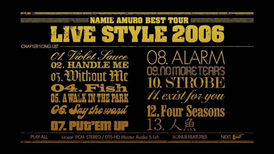 安室奈美惠 namie amuro – BEST tour LIVE STYLE 2006 巡回演唱会 (2007) 1080P蓝光原盘 [BDISO 31.8G]Blu-ray、日本演唱会、蓝光演唱会12