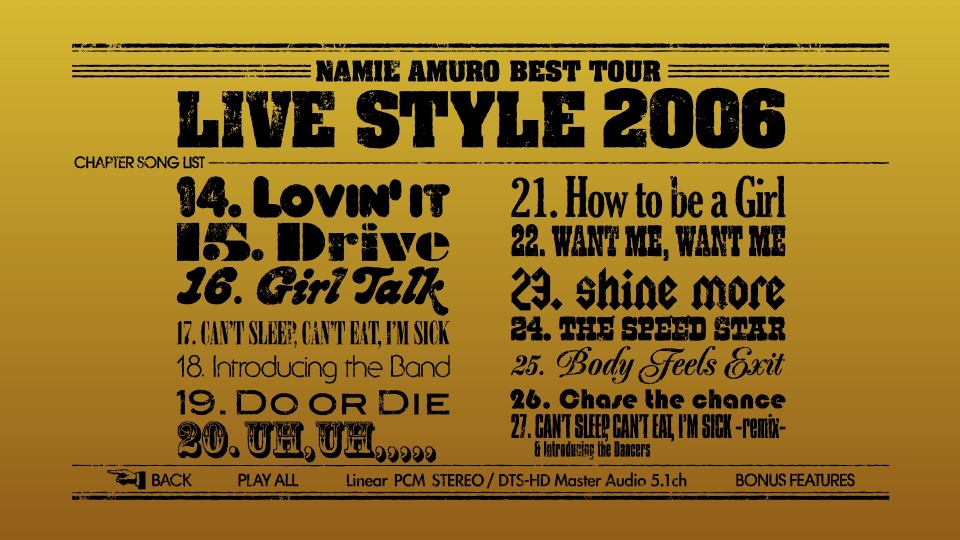 安室奈美惠 namie amuro – BEST tour LIVE STYLE 2006 巡回演唱会 (2007) 1080P蓝光原盘 [BDISO 31.8G]Blu-ray、日本演唱会、蓝光演唱会14