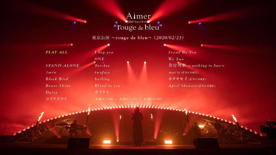 Aimer – Aimer Hall Tour 19/20“rouge de bleu”東京公演 ~rouge de bleu~ (Walpurgis 完全生産限定盤) (2021) 1080P蓝光原盘 [3BD BDMV 82.7G]Blu-ray、推荐演唱会、日本演唱会、蓝光演唱会2