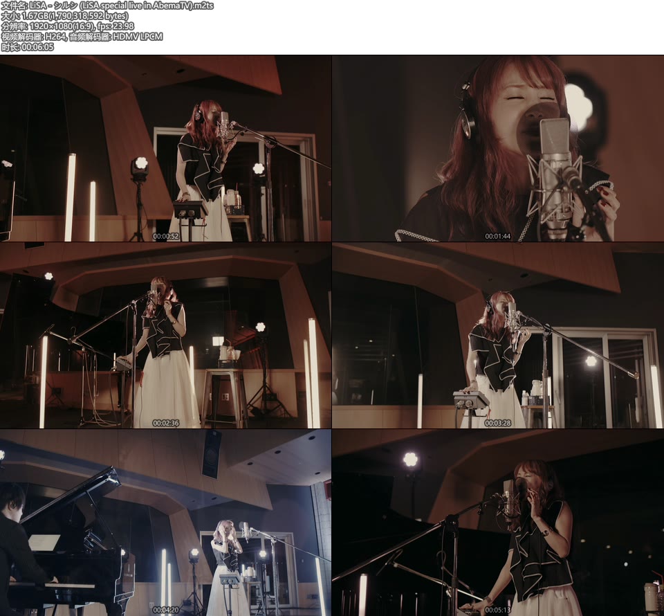 [BR] LiSA – シルシ (LiSA special live in AbemaTV) [1080P 1.67G]Master、日本MV、高清MV2