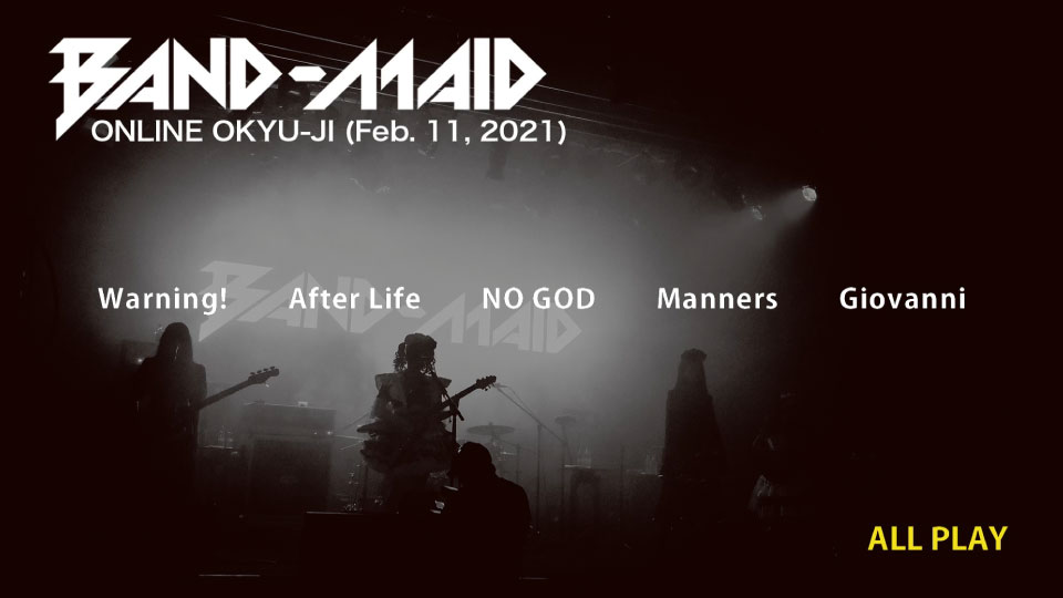 BAND-MAID – BAND-MAID ONLINE OKYU-JI (2021) 1080P蓝光原盘 [2BD BDMV 63.3G]Blu-ray、推荐演唱会、日本演唱会、蓝光演唱会20