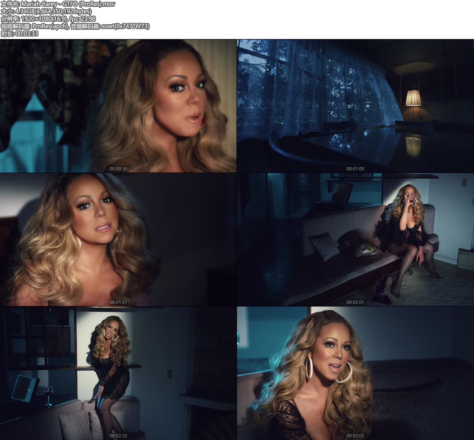 [PR] Mariah Carey – GTFO (官方MV) [ProRes] [1080P 4.34G]ProRes、欧美MV、高清MV2