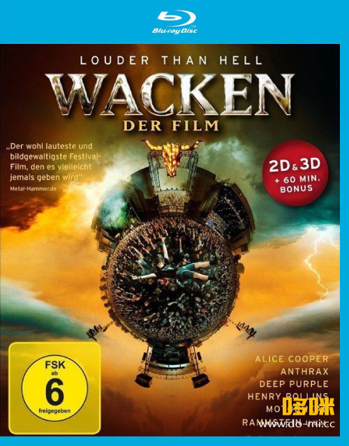 摇滚群星 – Wacken : Louder Than Hell 瓦肯音乐节纪录片 (3D+2D) (2014) 1080P蓝光原盘 [BDISO 45.1G]
