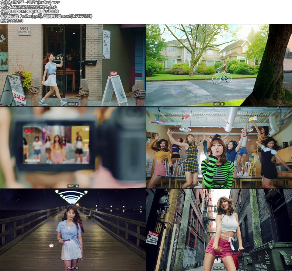 [PR] TWICE – LIKEY (官方MV) [ProRes] [1080P 4.44G]ProRes、韩国MV、高清MV2