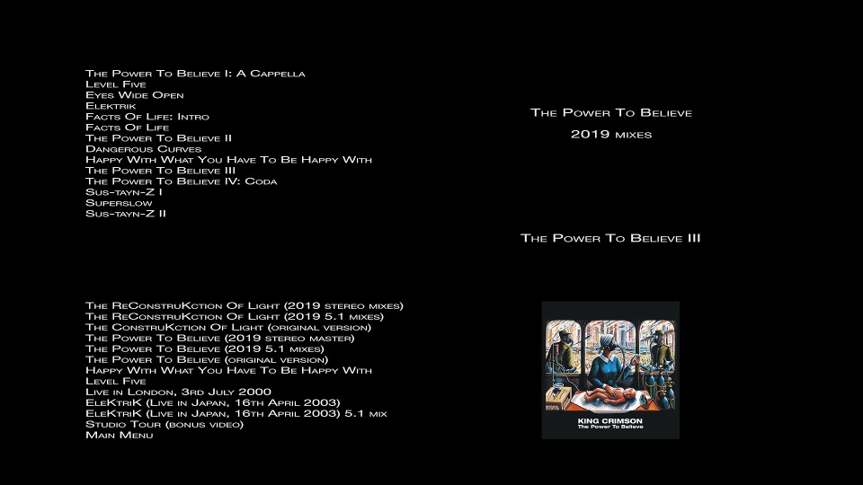 [BDA] King Crimson 克里姆森国王 – Heaven and Earth (2019) 1080P蓝光原盘 [4BD BDMV 164.8G]Blu-ray、蓝光演唱会、蓝光纯音频6