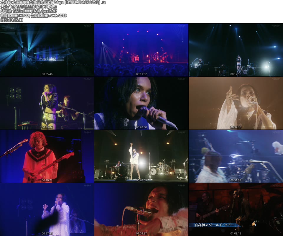 女王蜂 – 女王蜂単独公演 日本武道館2days (WOWOW Live 2021.04.29) 1080P-HDTV [TS 21.2G]HDTV、日本演唱会、蓝光演唱会14