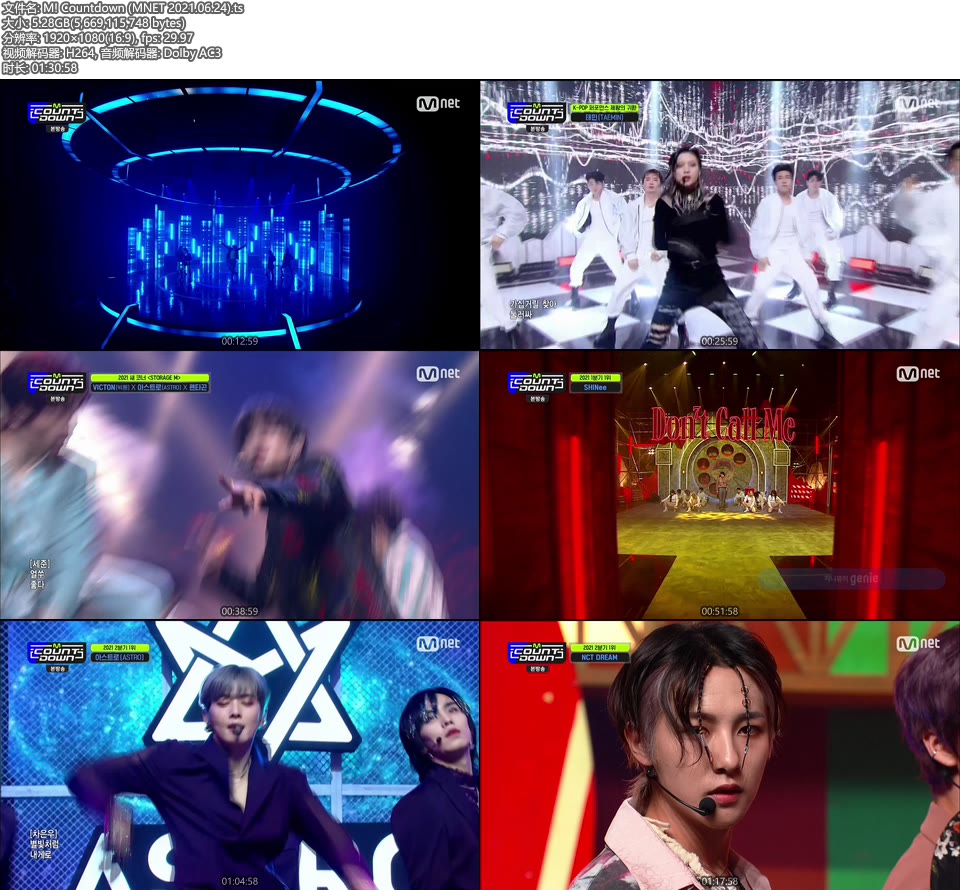 M! Countdown (MNET 2021.06.24) [HDTV 5.28G]HDTV、韩国现场、音乐现场2